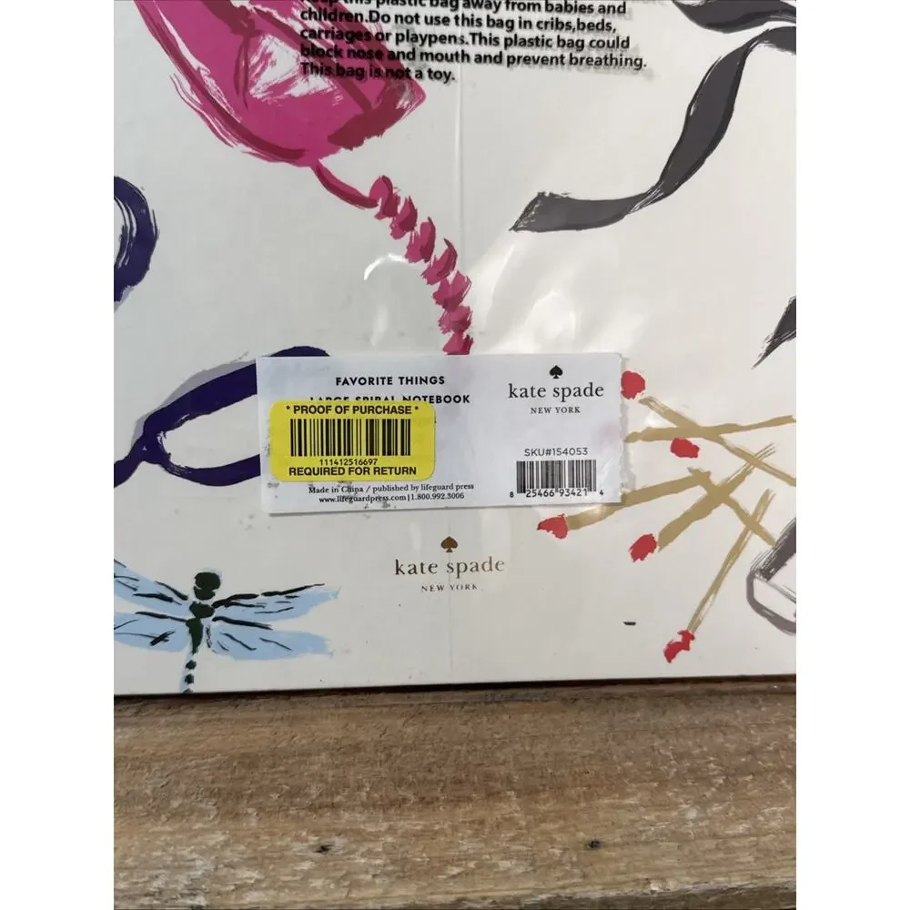 Set Of 2 - Kate Spade Spiral Notebooks Favorite Things- New